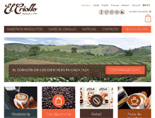 Tablet Screenshot of cafeselcriollo.com
